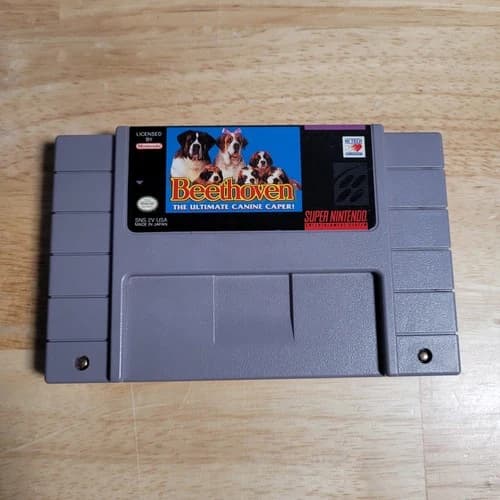 Beethoven The Ultimate Canine Caper SNES Super Nintendo Ent System 1993 - Tested