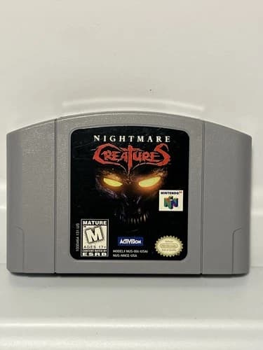 Nightmare Creatures (Nintendo 64 N64, 1998) Authentic - Cartridge Only - Tested