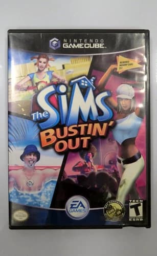Sims Bustin' Out (Nintendo GameCube, 2003) Tested Works