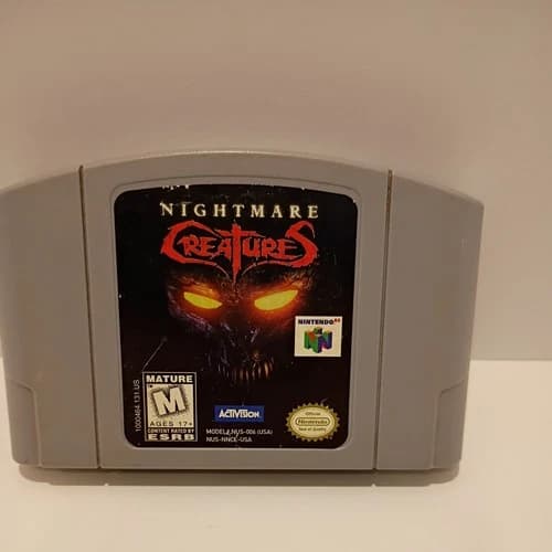Nightmare Creatures (Nintendo 64 N64, 1998) Authentic - Cartridge Only - Tested