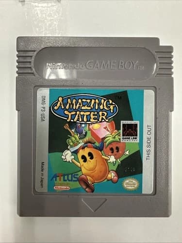 Amazing Tater Nintendo Game Boy Gaming Cartridge Rare