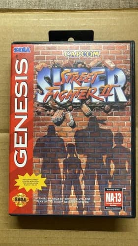Super Street Fighter II (Sega Genesis, 1994) registration card included