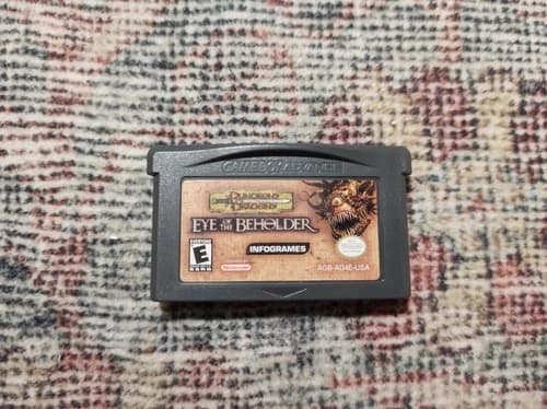 Dungeons & Dragons Eye of the Beholder Game Boy Advance GBA Excellent Condition