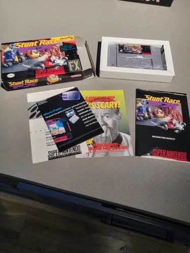 Stunt Race FX for Super Nintendo (SNES) CIB Complete Excellent
