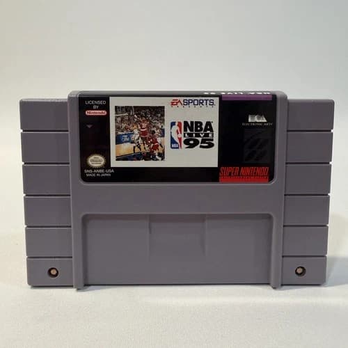 NBA Live 95 Super Nintendo SNES EA Sports Basketball Video Game Cartridge
