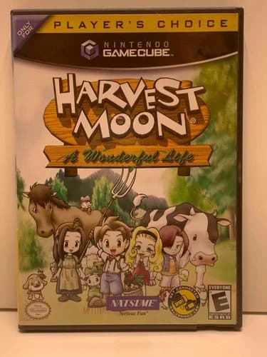 Harvest Moon: A Wonderful Life (Nintendo GameCube 2004) CIB, Cleaned & Tested