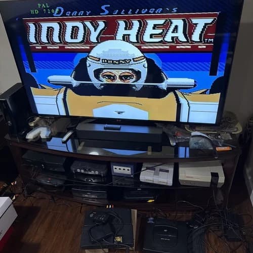 Danny Sullivan's Indy Heat Nintendo NES CARTRIDGE ONLY TESTED MINT