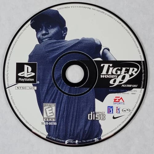 Tiger Woods 99 PGA Tour Golf - Loose Sony PS1 Playstation 1 Disc