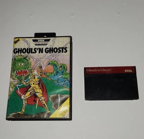 Ghouls 'N Ghosts - Sega Master System 1988 Missing Instructions
