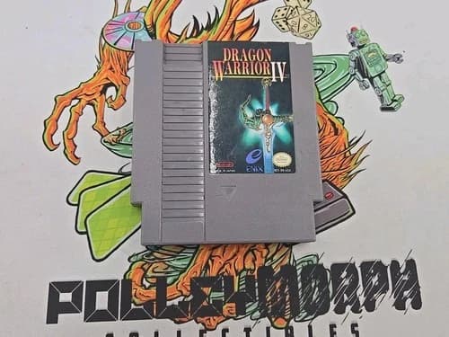Dragon Warrior 4 Nintendo NES Game Cartridge Tested Authentic