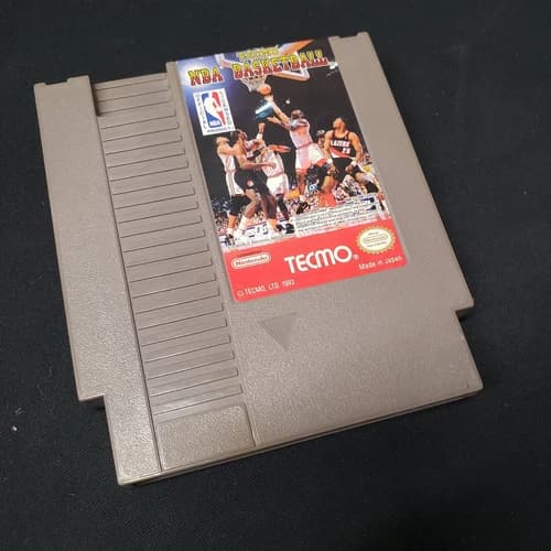 Tecmo NBA Basketball (Nintendo Entertainment System) 1992 classic video game NES