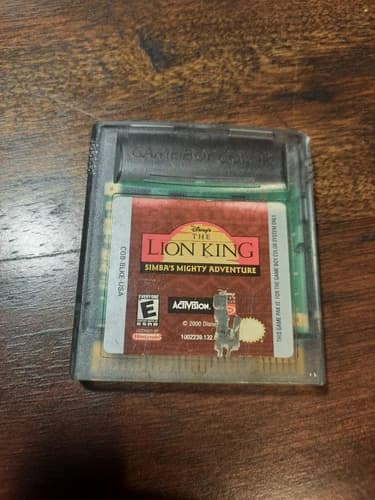 Nintendo Game Boy Color The Lion King Simba's Mighty Adventure Used