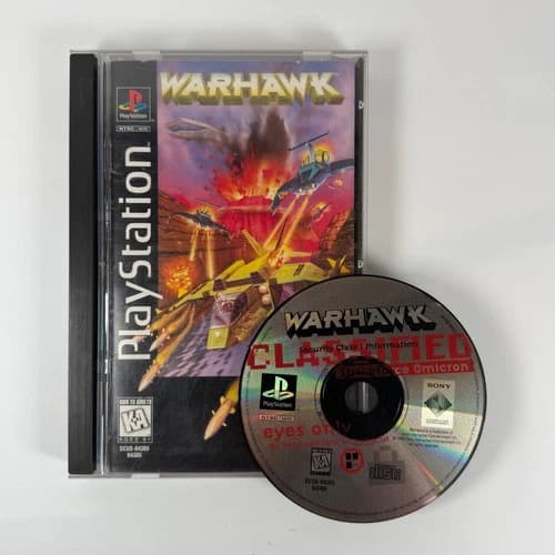Warhawk Authentic Sony PlayStation 1 PS1 Game w/Long Box Complete CIB 1995