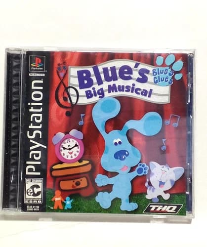 Blues Clues Big Musical Game (Sony PlayStation 1 ) PS1 Game TESTED
