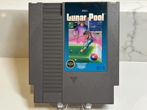 Lunar Pool - 1987 NES Nintendo Game - Cart Only - TESTED!