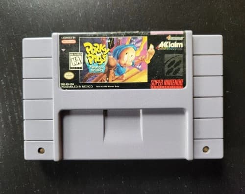 Porky Pig's Haunted Holiday Super Nintendo SNES Tested!