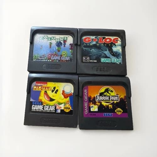 Sega Game Gear Games (Columns, G.Loc, Pacman, Jurassic Park)