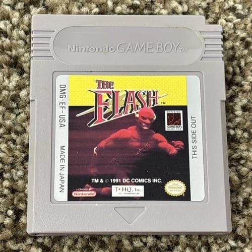 The Flash (Nintendo Game Boy, 1992) Video Game Cartridge Authentic Tested Works