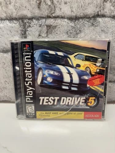Test Drive 5 (Sony PlayStation 1, 1998, Black Label) PS1 Complete, Tested Game