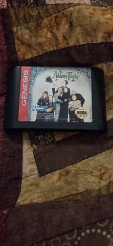 Addams Family Sega Genesis! Cleaned, Tested, Working!
