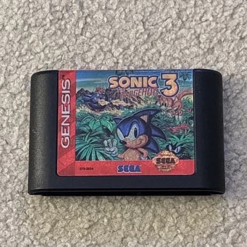 Sonic The Hedgehog 3 Sega Genesis Cartridge Authentic