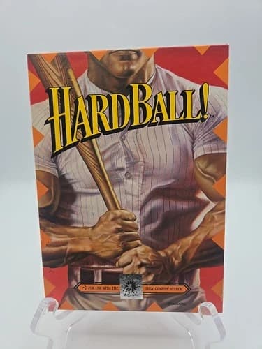 HardBall (Sega Genesis 1991) - Tested/Working - Complete In Box