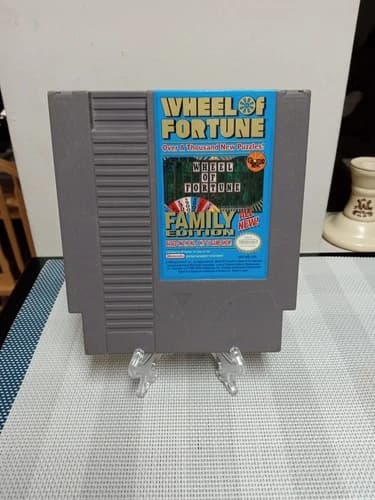 Wheel of Fortune Family Edition Nintendo NES Cart 1990