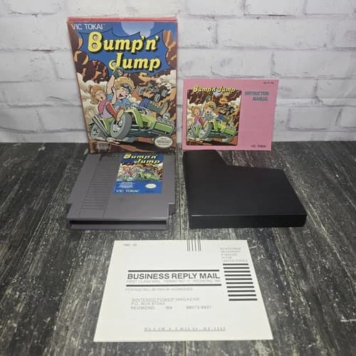 Bump 'n' Jump (Nintendo Entertainment System, 1988) Complete CIB Tested