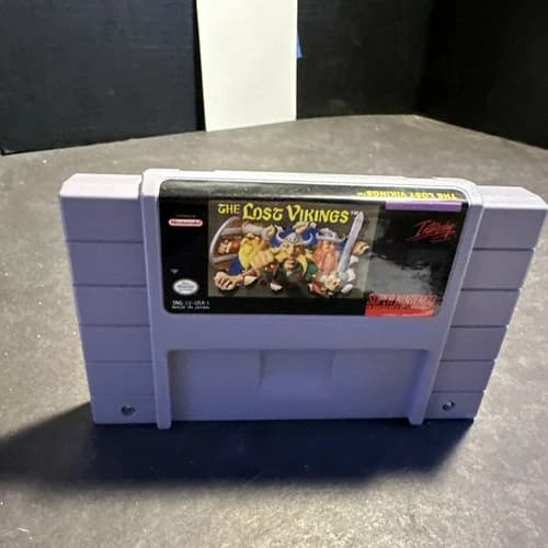 The Lost Vikings - Super Nintendo Game Cartridge #M20