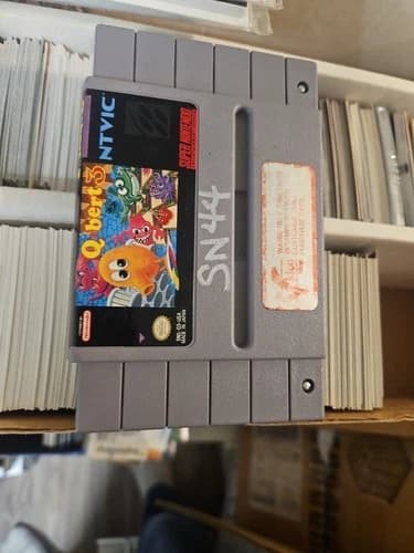 Q Bert 3 Super Nintendo Video Game Vintage Cartridge Authentic SNES