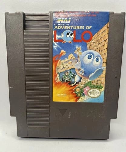 Adventures of Lolo NES Nintendo Original Classic Authentic Game TESTED GUARANTEE