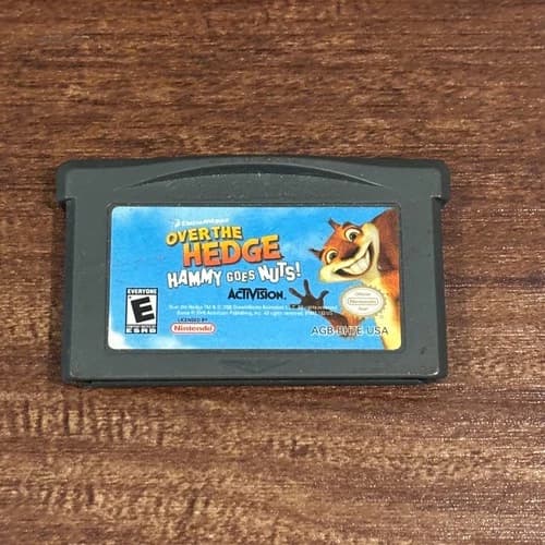 Over The Hedge Hammy Goes Nuts Nintendo Gameboy Advance Game Only - Tested