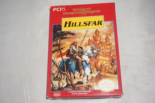 Advanced Dungeons & Dragons Hillsfar (Nintendo NES) Complete in Box CIB