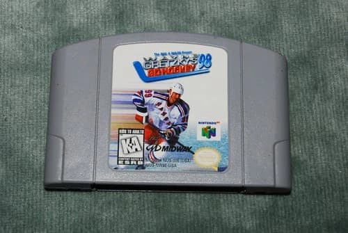 Wayne Gretzky's 3D Hockey '98 N64 Game Cartridge Authentic - Tested & Working