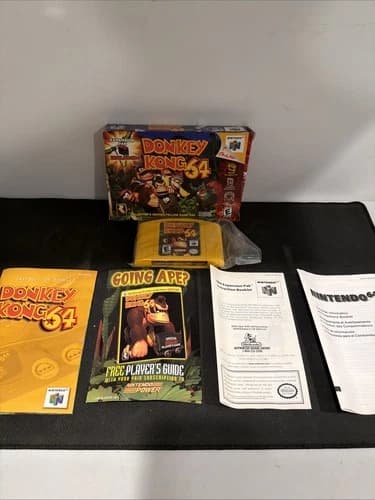 Donkey Kong 64 Complete in Box CIB *No Expansion Pak* Tested N64