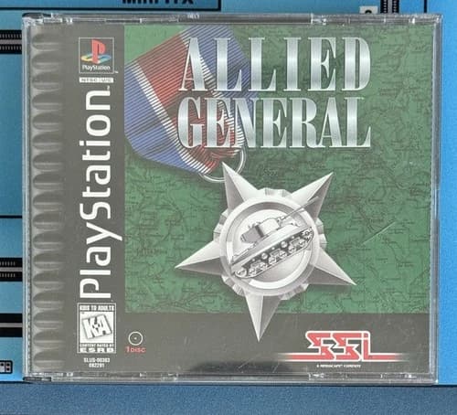 Allied General Sony PlayStation 1 PS1 CIB Complete with Manual VG - Tested