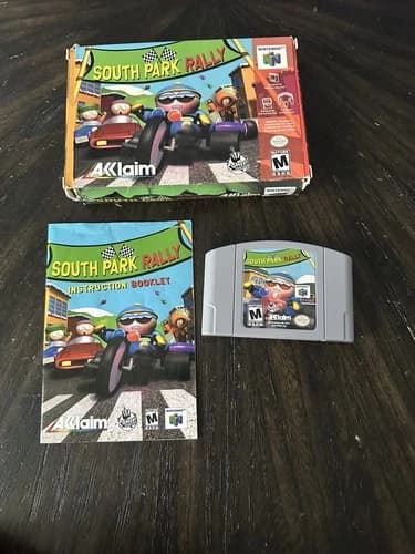 Nintendo 64 N64 Game South Park Rally CIB Complete In Box