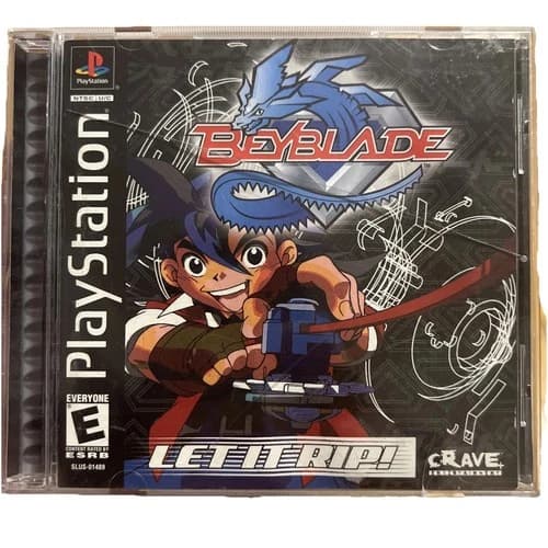 Beyblade Let It Rip (Sony PlayStation 1, 2002) PS1 CIB Complete w/ Manual Tested