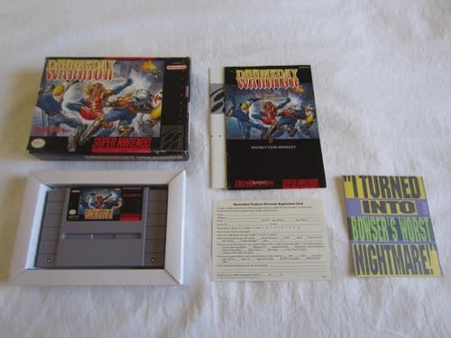 Doomsday Warrior (SNES) Super Nintendo CIB Complete Box 1991 Renovation RARE