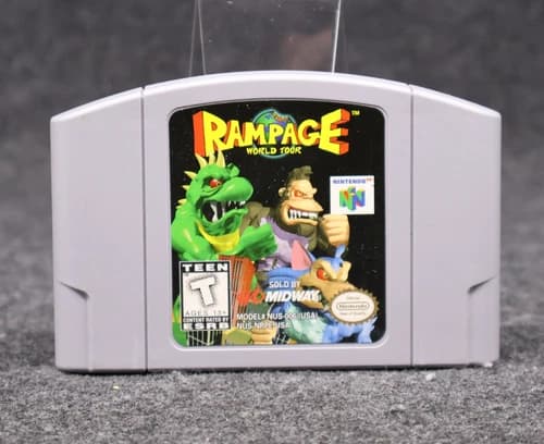 Rampage World Tour (N64) Loose Cart only - Auth Good Cond