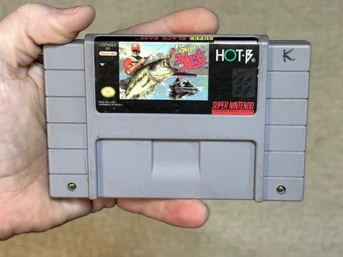 Super Black Bass (Super Nintendo, SNES) Game Cartridge - Authentic - Tested
