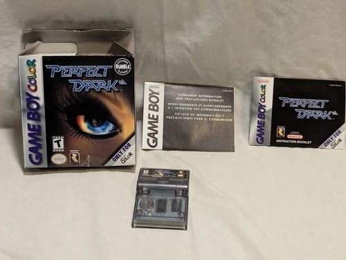 Perfect Dark Nintendo Game Boy Color - CIB - Rumble - Tested - Box Wear
