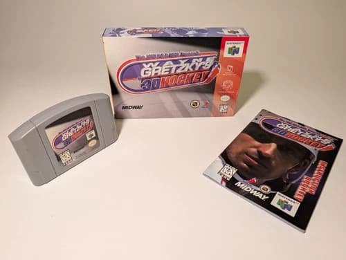 Wayne Gretzky's 3D Hockey - Nintendo 64 N64 - CIB - Authentic, Tested, Working