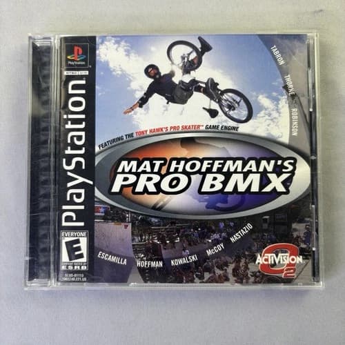Mat Hoffmans Pro BMX Sony Playstation PS1 Black Label Sports Video Game