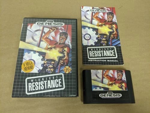 Midnight Resistance Sega Genesis Complete in Box