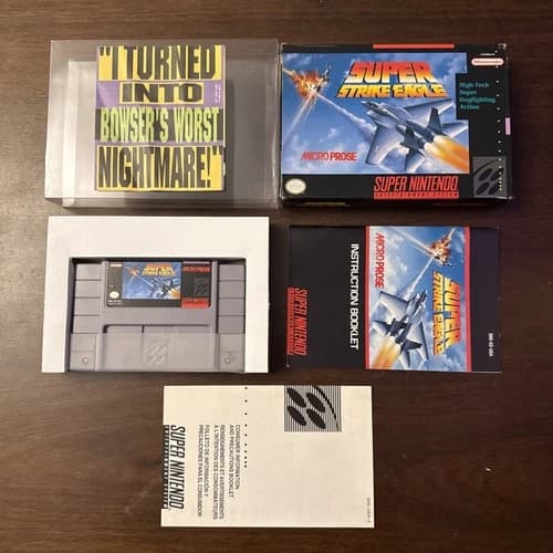 Super Strike Eagle (Super Nintendo SNES) Complete - Tested - Authentic