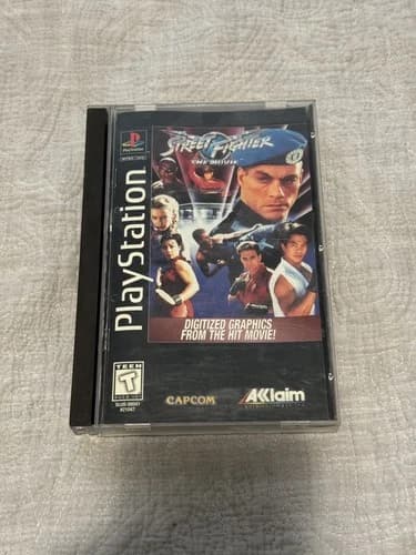 Street Fighter: The Movie - Long Box (PlayStation 1 PS1, 1995) CIB Complete