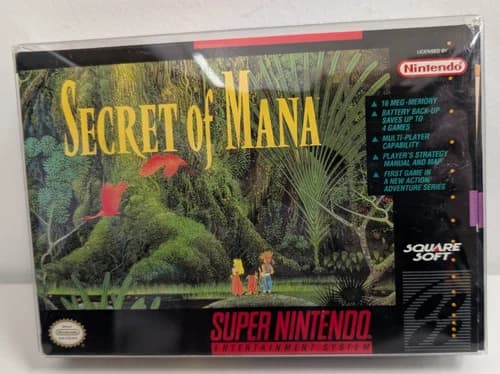Secret Of Mana Super Nintendo SNES Squaresoft Complete In Box Authentic 1993 B