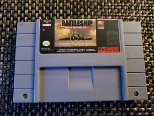 SNES Super Battleship Super Nintendo Video Game Cartridge