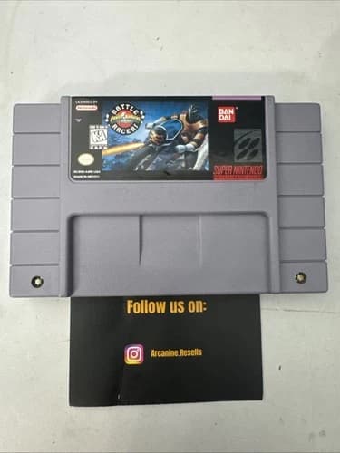 Power Rangers Zeo Battle Racers SNES. Tested Working and Authentic, Cart Only